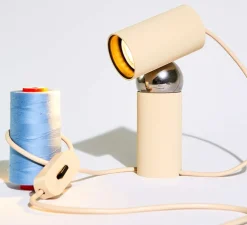 Lampe à poser, Bilboquet, blanc lin, L5,95cm, H20,3cm - Flos