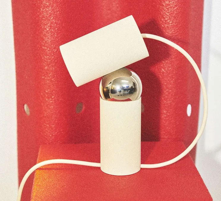 Lampe à poser, Bilboquet, blanc lin, L5,95cm, H20,3cm - Flos