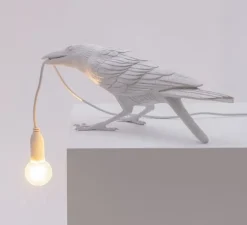 Enfants|Lampe*Seletti Lampe à poser, Bird Lamp Playing Indoor, , L33,5cm, H11,5cm - blanc