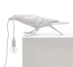 Enfants|Lampe*Seletti Lampe à poser, Bird Lamp Playing Indoor, , L33,5cm, H11,5cm - blanc