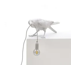 Enfants|Lampe*Seletti Lampe à poser, Bird Lamp Playing Indoor, , L33,5cm, H11,5cm - blanc