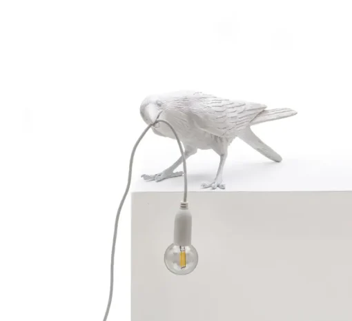 Enfants|Lampe*Seletti Lampe à poser, Bird Lamp Playing Indoor, , L33,5cm, H11,5cm - blanc