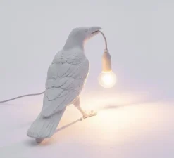 Enfants|Lampe*Seletti Lampe à poser, Bird Lamp Waiting Indoor, , L29,5cm, H12cm - blanc
