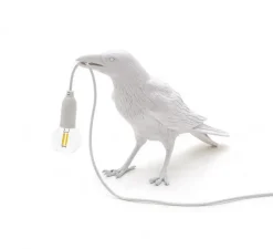 Enfants|Lampe*Seletti Lampe à poser, Bird Lamp Waiting Indoor, , L29,5cm, H12cm - blanc