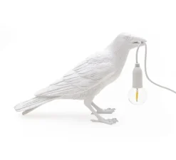 Enfants|Lampe*Seletti Lampe à poser, Bird Lamp Waiting Indoor, , L29,5cm, H12cm - blanc