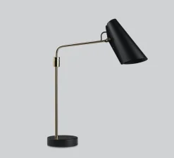 Lampe à poser, Birdy Swing, noir, laiton, L42cm, H55cm - Northern