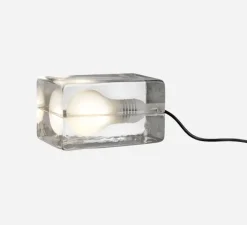 Lampe*Design House Stockholm Lampe à poser, Block mini, , L12cm, H7cm - transparent