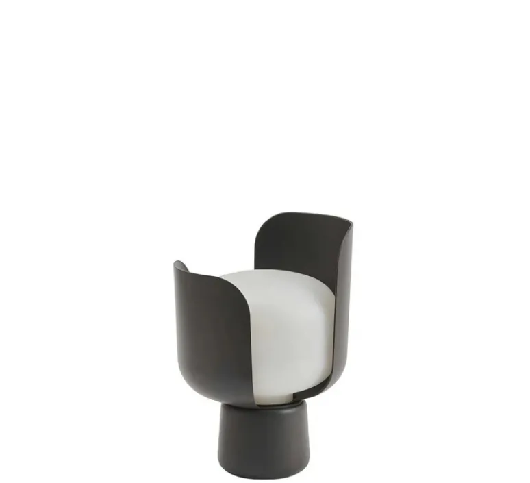 Lampe|Enfants*Fontana Arte Lampe à poser, Blom, , Ø15cm, H24cm - gris foncé
