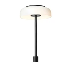 Lampe à poser, Blossi in-set small, noir, opal, LED, dim, 2700K, 460 lm, Ø17cm, H35cm - Nuura