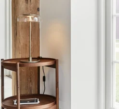 Lampe à poser, Blossi, or, transparent, Ø23cm, H44cm - Nuura