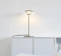 Lampe à poser, Blossi, or, transparent, Ø23cm, H44cm - Nuura