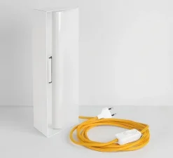 Lampe*Zangra Lampe à poser, Brooke, , L14cm, H31cm - blanc