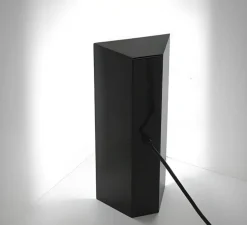 Lampe à poser, Brooke, noir, L14cm, H31cm - Zangra