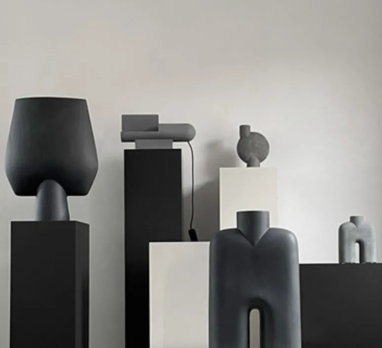 Lampe*101 Copenhagen Lampe à poser, Brutalist, , L40cm, H21cm - gris
