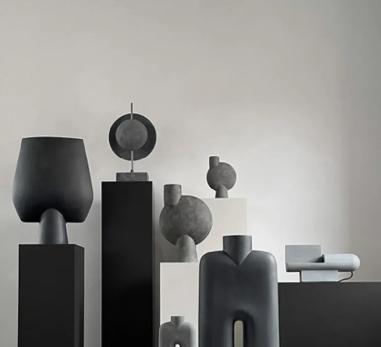 Lampe*101 Copenhagen Lampe à poser, Brutalist, , L40cm, H21cm - gris