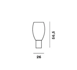 Lampe à poser, Buds 1, blanc chaud, Ø26cm, H57cm - Foscarini