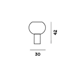 Lampe*Foscarini Lampe à poser, Buds 3, , Ø30cm, H41,5cm - vert
