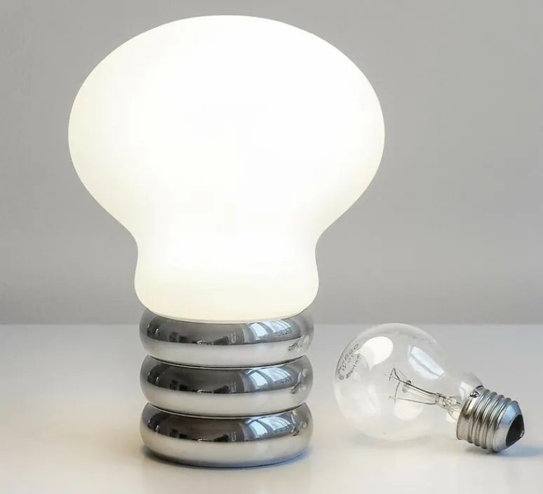 Lampe*Ingo Maurer Lampe à poser, Bulb, , Ø20cm, H30cm - gris