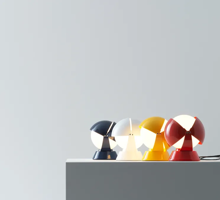 Lampe à poser, Buonanotte, jaune, Ø17,6cm, H19,3cm - Stilnovo