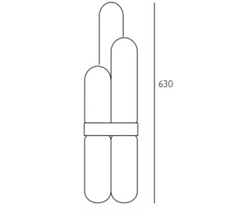 Lampe*Pulpo Lampe à poser, Cactus Small, , LED, 2700K, 1600 lm, Ø20cm, H63cm - gris fumé, laiton