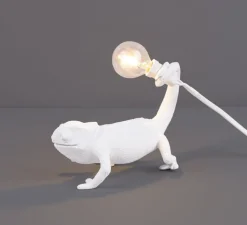 Enfants|Lampe*Seletti Lampe à poser caméléon, Chameleon Lamp Still, , L17cm, H14cm - blanc