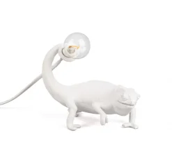 Enfants|Lampe*Seletti Lampe à poser caméléon, Chameleon Lamp Still, , L17cm, H14cm - blanc