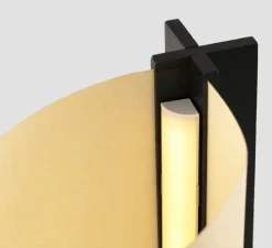 Lampe*Faro Lampe à poser, Cata, frȇne noir, LED, 2200K, 80 lm, L13,5cm, H25cm - frȇne noir