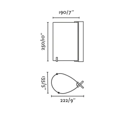 Lampe*Faro Lampe à poser, Cata, frȇne noir, LED, 2200K, 80 lm, L13,5cm, H25cm - frȇne noir