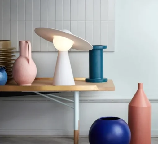 Enfants|Lampe*Moebe Lampe à poser, Ceramic, , L33cm, H11,2cm - blanc