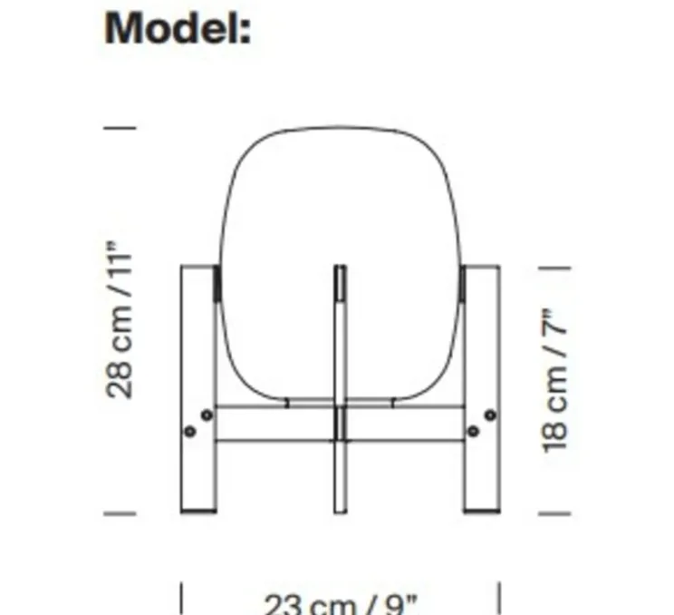 Lampe à poser, Cestita Metallica, acier poli, Ø23cm, H28cm - Santa & Cole
