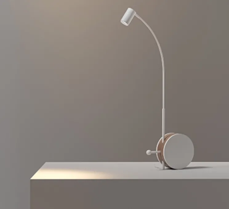 Lampe à poser, chiocciola table, blanc, LED, 2700K, 1000 lm, Ø17,5cm, H80cm - Lumen Center Italia