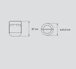 Lampe*LZF Lampe à poser, Chou Short, , Ø21,5cm, H27cm - gris