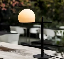 Lampe à poser, Circ M-3728X, outdoor, noir mat, LED, 2700K, 554 lm, L17,5cm, H43,8cm - Estiluz