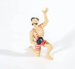 Lampe à poser, Circus Bruno, rouge, blanc, Ø25cm, H18,7cm - Seletti