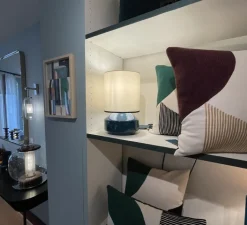 Lampe*Sarah Lavoine Lampe à poser, Claude, , Ø18,2cm, H27cm - bleu sarah