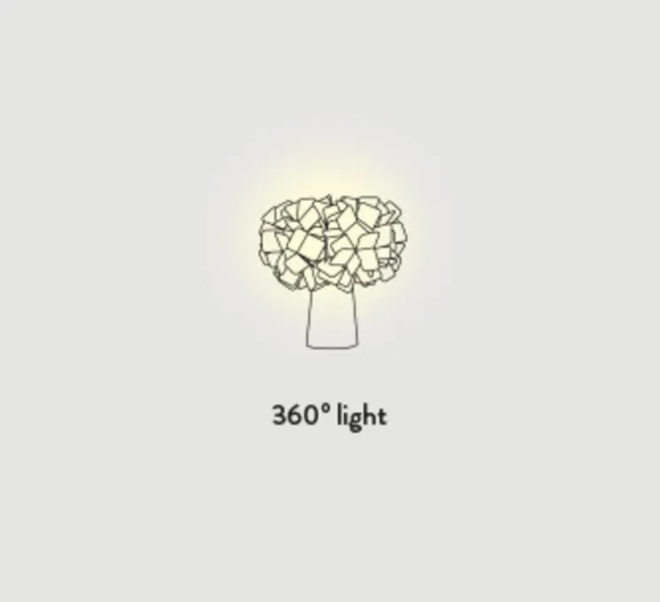 Lampe à poser, Clizia, fumé, Ø27cm, H25cm - Slamp