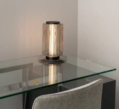 Lampe*A-N-D Lampe à poser, Column 175, , LED, dim, 1800-3000K, 711 lm, Ø17,5cm, H31cm - carbone