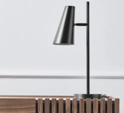Lampe à poser, Cono, noir, Ø15,5cm, H50cm - WOUD