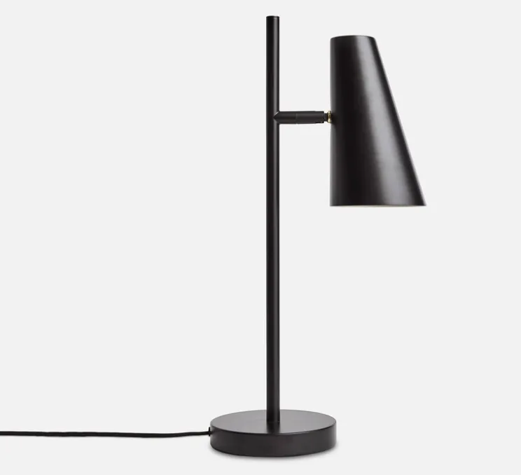 Lampe à poser, Cono, noir, Ø15,5cm, H50cm - WOUD