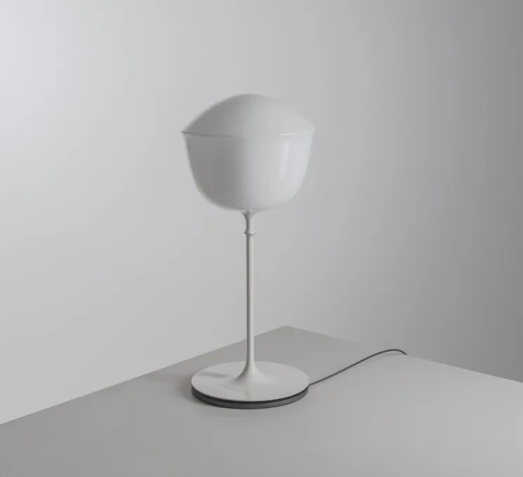 Lampe à poser, Contour 225, blanc perle, LED, dim, 1800-3000K, Ø22,5cm, H49,5cm - A-N-D