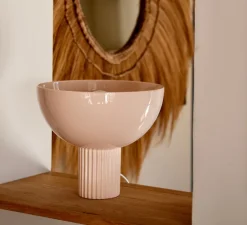 Lampe*Oustao Lampe à poser, Coupo, , Ø29cm, H25cm - Poudrée brillant