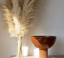 Lampe à poser, Coupo, Terracotta brillant, Ø29cm, H25cm - Oustao