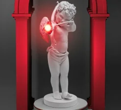 Lampe*Seletti Lampe à poser, Cupid , , L53cm, H63cm - blanc