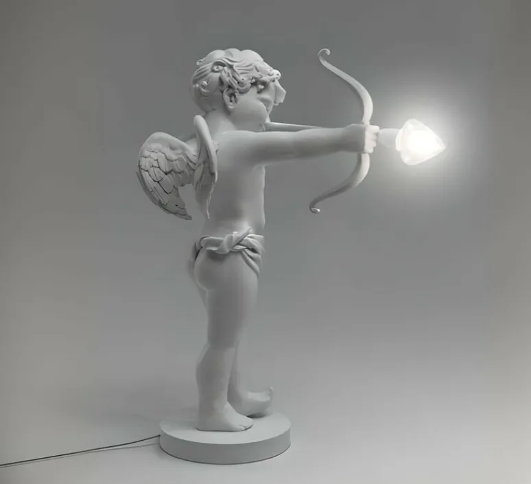 Lampe*Seletti Lampe à poser, Cupid , , L53cm, H63cm - blanc