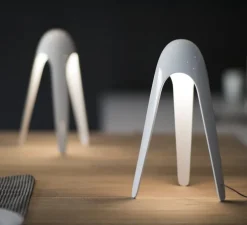 Lampe à poser, Cyborg, blanc, H31cm - Martinelli-Luce