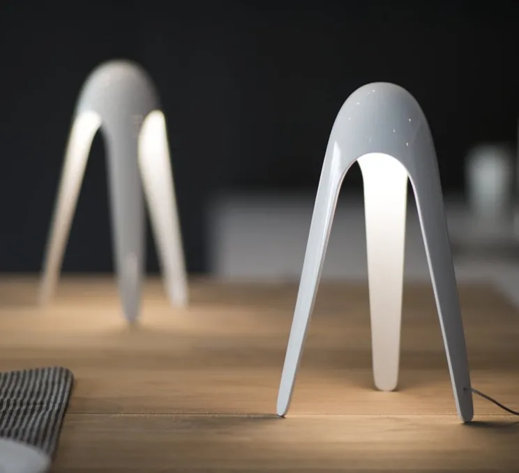 Lampe à poser, Cyborg, blanc, H31cm - Martinelli-Luce