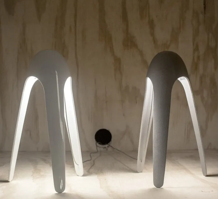 Lampe à poser, Cyborg, blanc, H31cm - Martinelli-Luce