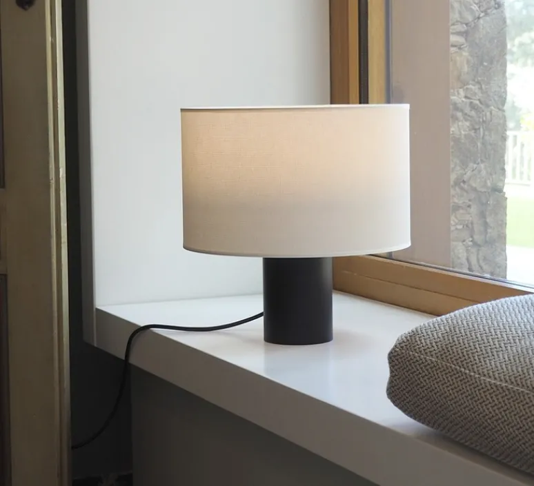 Lampe*Estiluz Lampe à poser, Cyls, M-3906P, , Ø32cm, H33cm - noir