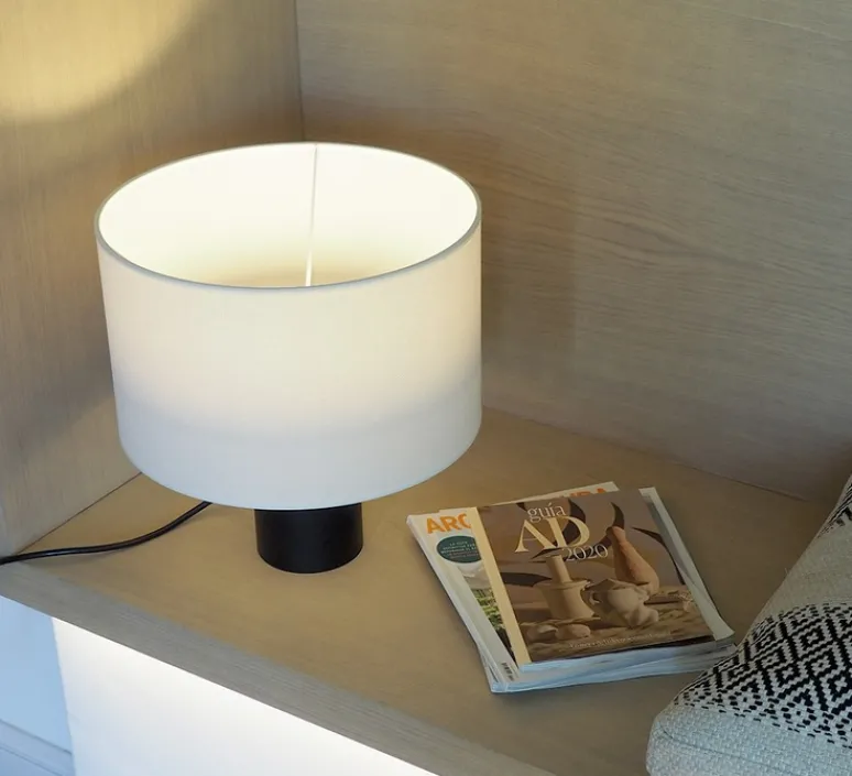 Lampe*Estiluz Lampe à poser, Cyls, M-3906P, , Ø32cm, H33cm - noir