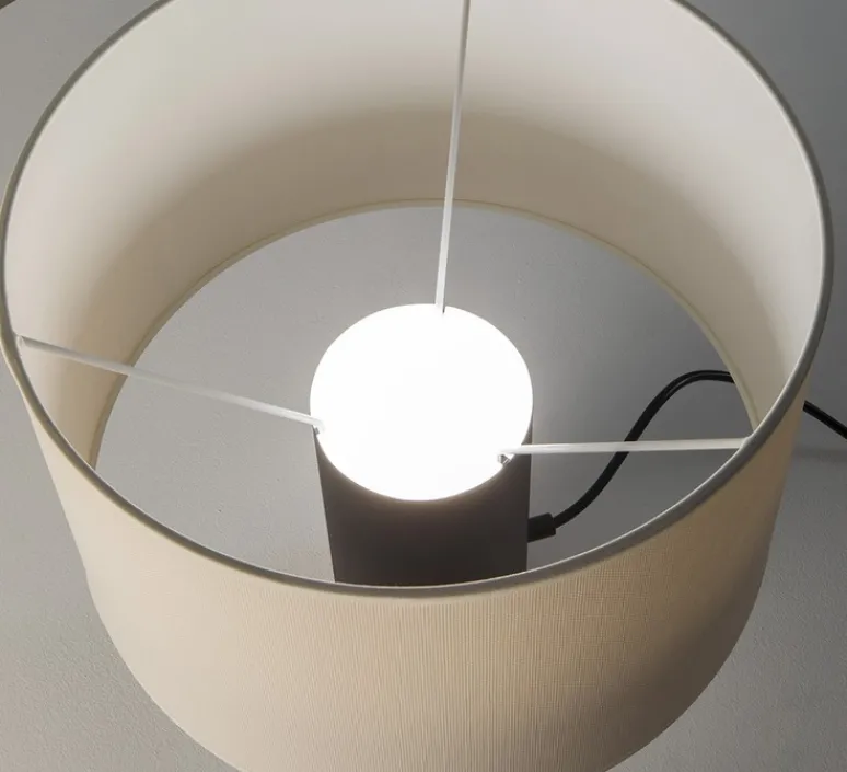 Lampe*Estiluz Lampe à poser, Cyls, M-3906P, , Ø32cm, H33cm - noir